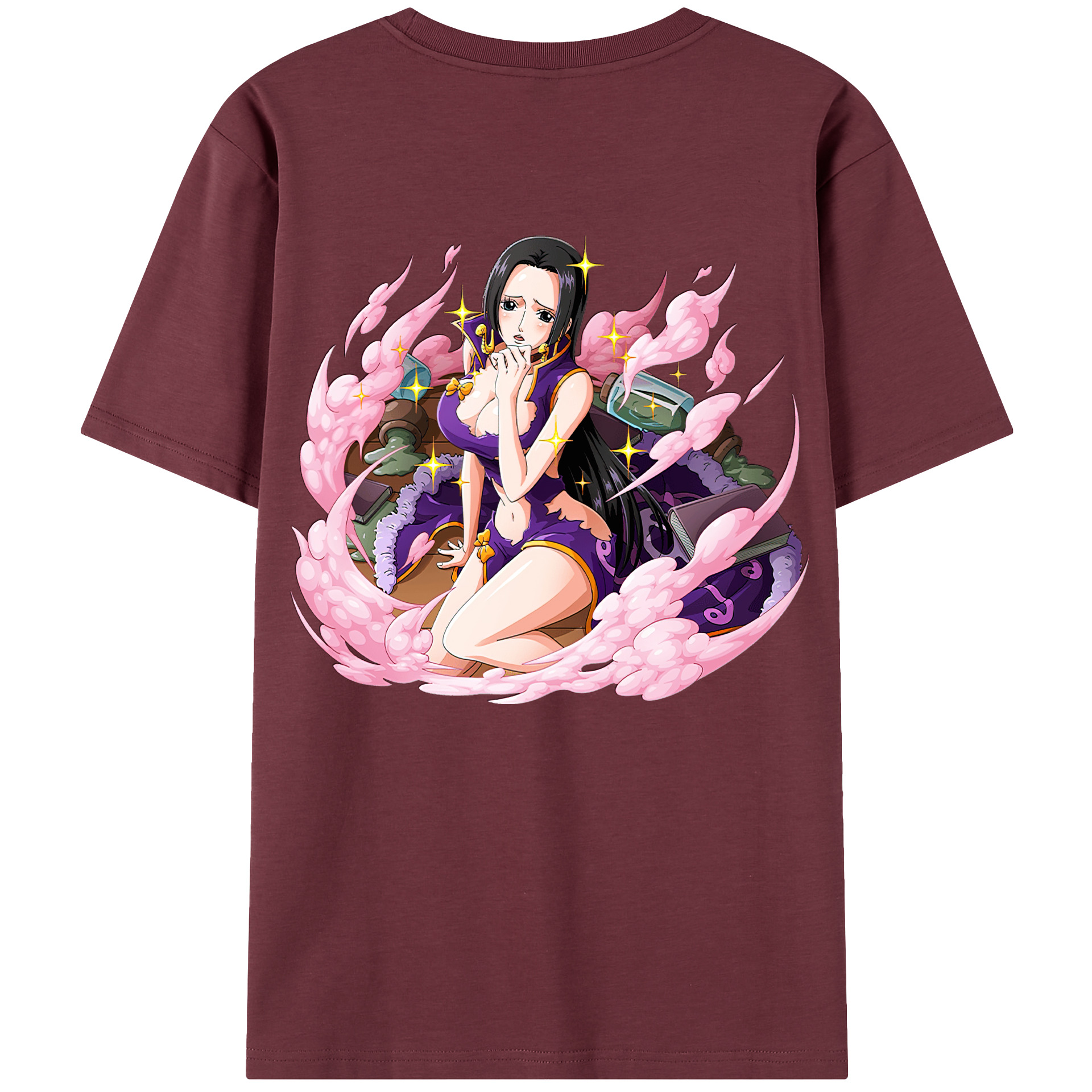ワンピース ボア・ハンコック ONE PIECE Boa·Hancock 綿100％半袖Tシャツ（背面プリント）